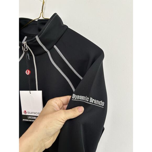 Sunice Women's Pullovwer 1/4 Zip Layer Technical SPF Black Sport Megan Black LG - Picture 3 of 10